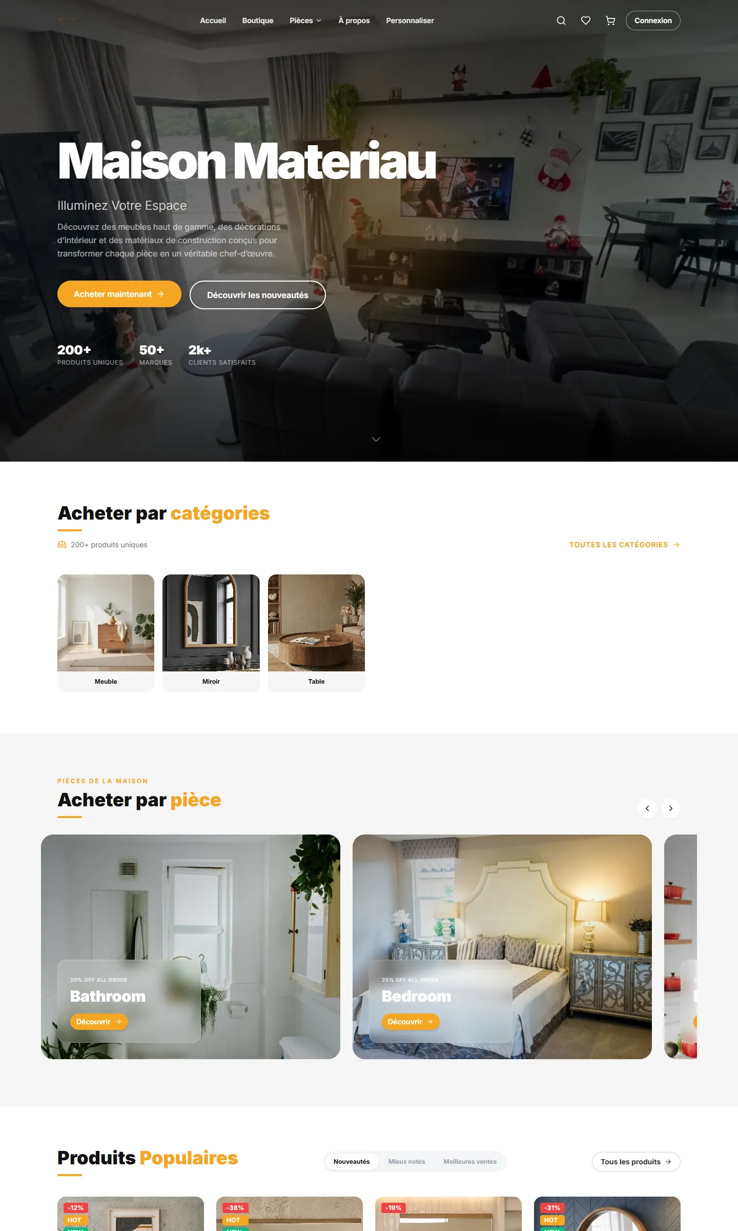 Maison Materiau on desktop